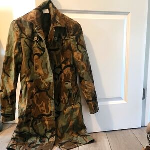 Esprit Women Green Camouflage Field Jacket